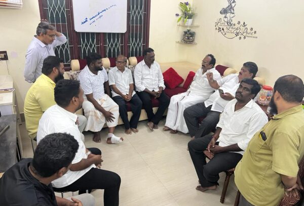 காலில் காயம் ஏற்பட்ட போது நலம் விசாரிக்க இல்லம் தேடி வந்த நிகழ்வு